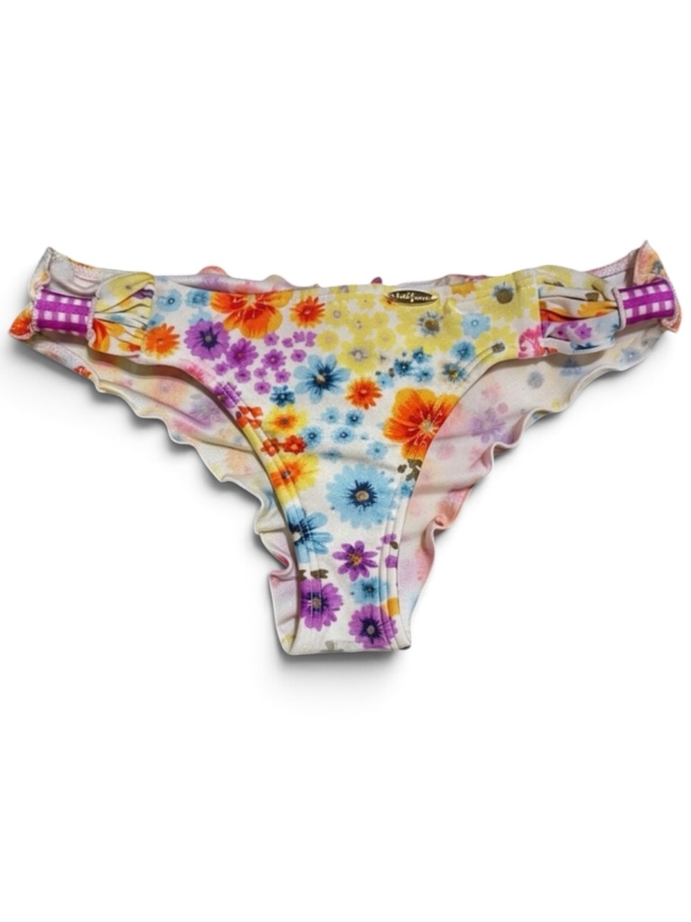 Luli Fama Cha Cha Cha Softside Fully Ruched Brazilian Bikini Bottom